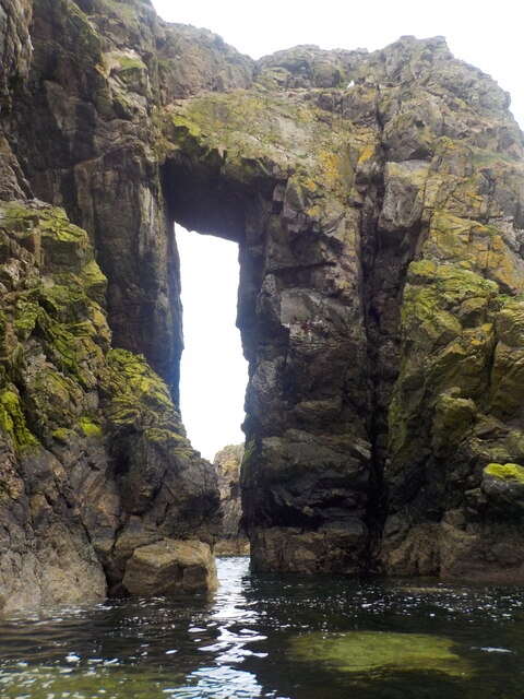 Natural arch near Redhythe Point