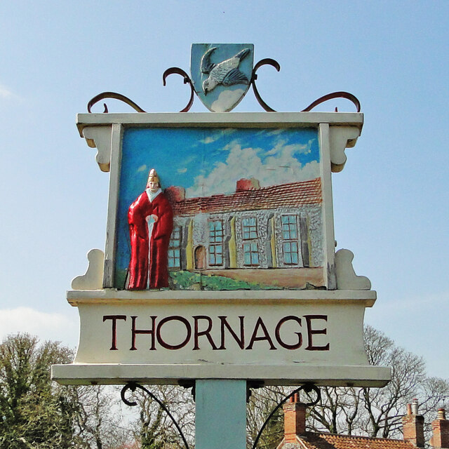 Thornage village sign