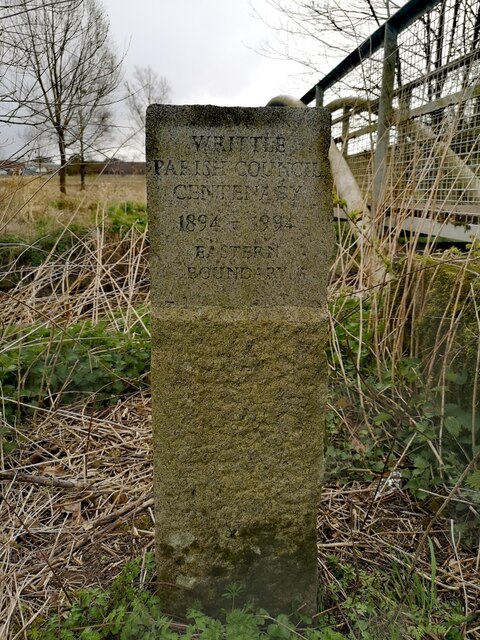 Writtle commemorative parish boundary stone