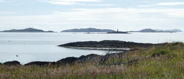 Luing - View to Dubh Sgeir and islands beyond