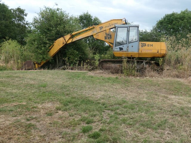 JCB 814 excavator, North Ings Farm Museum