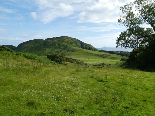 Bute - St Blane's - View back to Blane's Hill