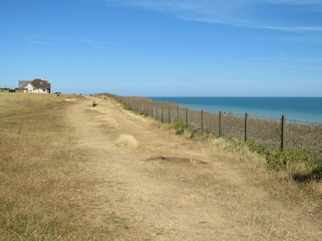 England Coast Path at Telscombe Cliffs, near Newhaven