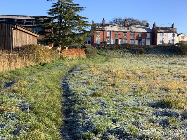 Light frost on Ryehills field