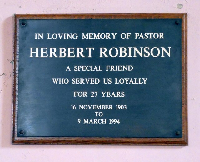 A tribute to Herbert Robinson