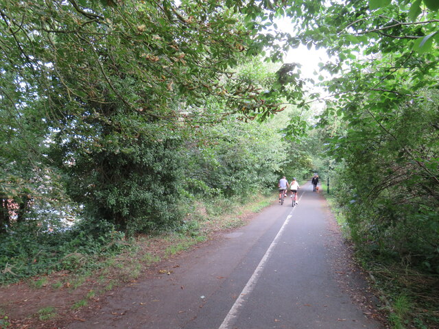 Path on former railway, Shrewsbury