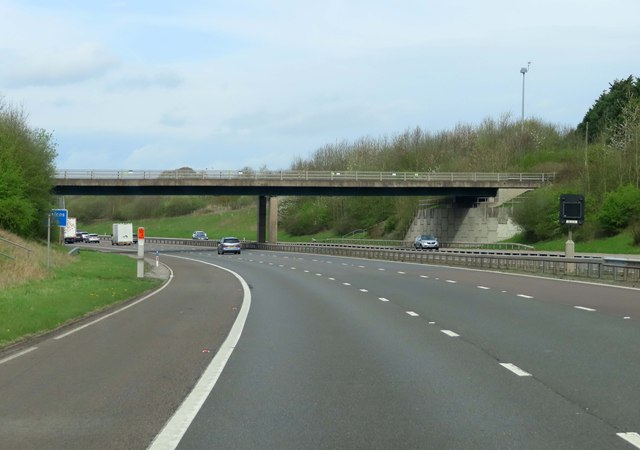 The M6 Toll runs under Withy Hill Road © Steve Daniels cc-by-sa/2.0 ...