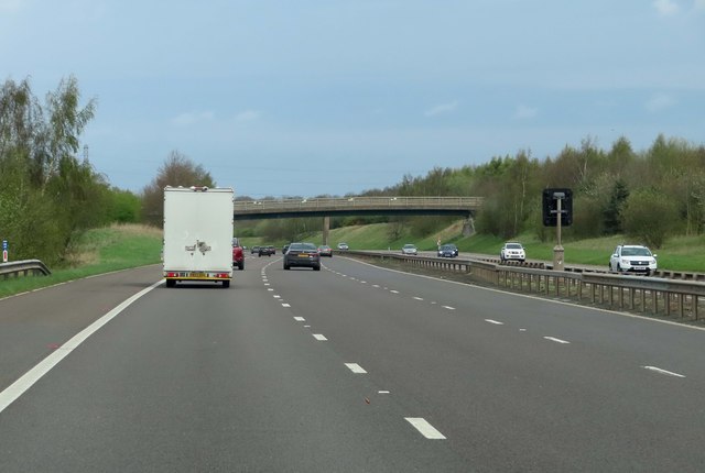 The M6 Toll heading north near Roughley © Steve Daniels :: Geograph ...