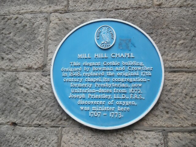 Mill Hill Chapel Blue Plaque, Park Row