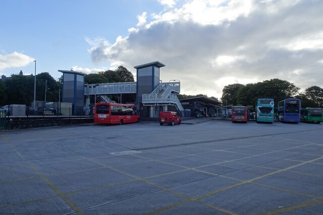 Bus station at St. Austell railway station