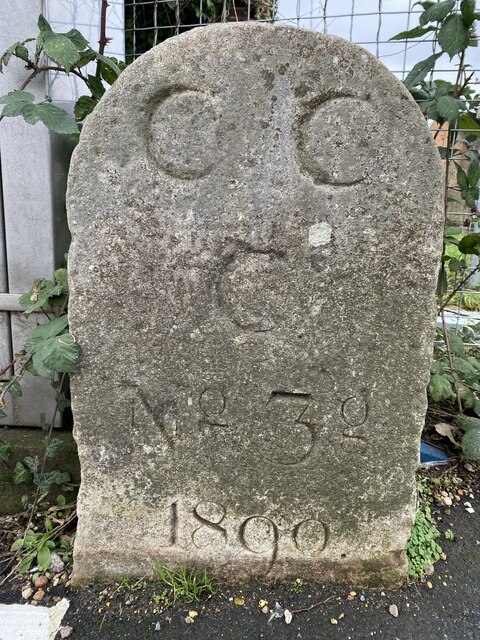 Old Boundary Marker on St Stephen's Road, Canterbury