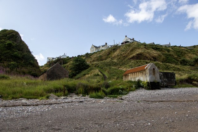 The varied landscape of Auchmithie, Angus