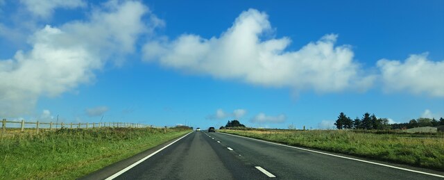 A30 eastbound, climbing towards Lord's Waste