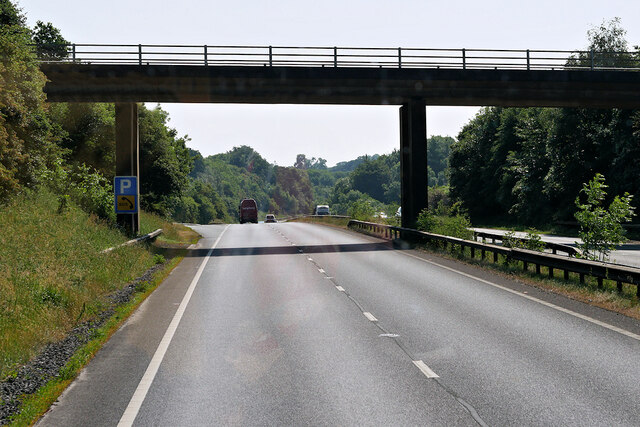 Bridge over the A30 near South Tawton