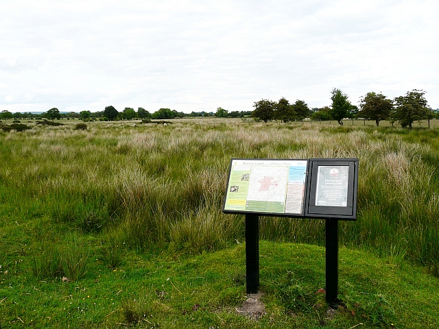 Information board at the edge of Walton Moss