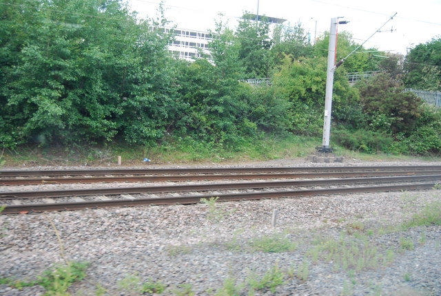 Railway track north of Birmingham International Station