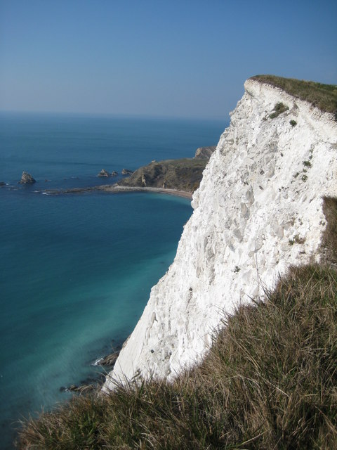 Chalk cliffs above Mupe Bay