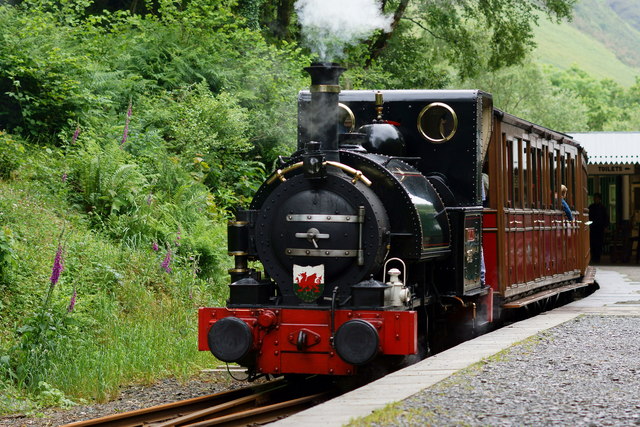 No.1 'Talyllyn' at Abergynolwyn Station, Gwynedd