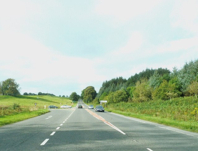 A75 at the junction with the A711 to Kirkcudbright