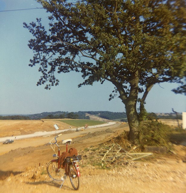 The M27 under construction