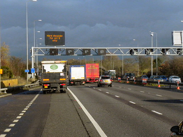 Northbound M42 near Bentley Heath