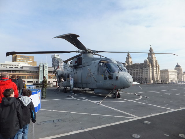 Merlin Helicopter aboard H.M.S. Illustrious