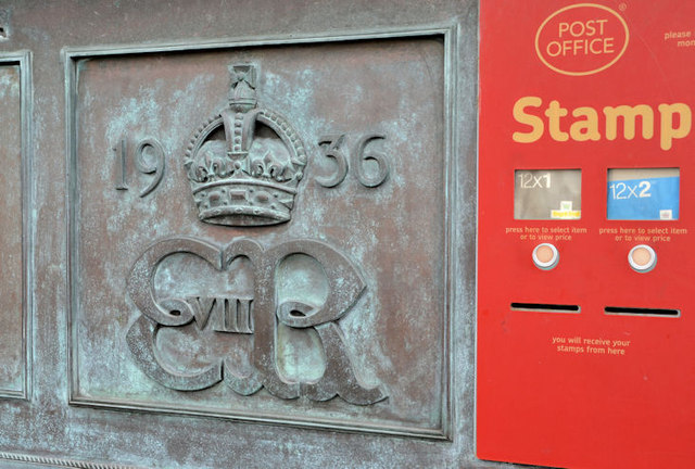 Edward VIII postbox, Bangor (Co Down)