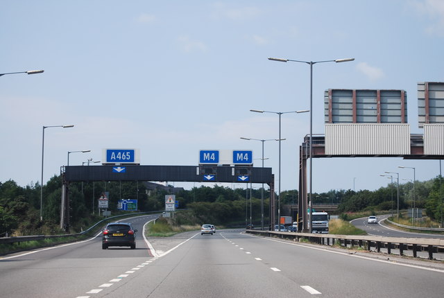 M4, Junction 43 © N Chadwick :: Geograph Britain and Ireland