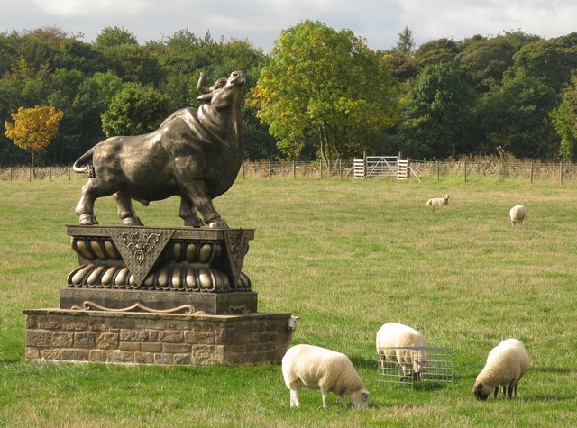 Statue at Parkside Farm Shop