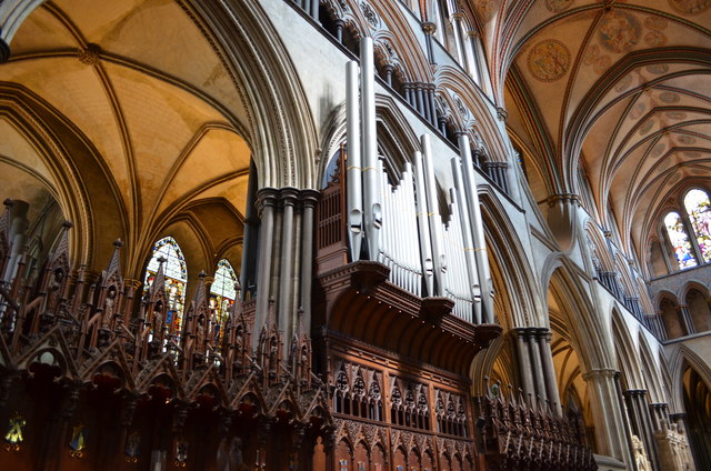 Organ (north part), Salisbury Cathedral