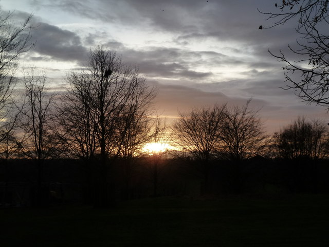 Dunham Massey sunset