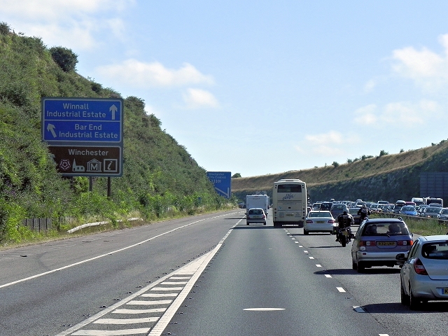 Northbound M3 After Junction 11