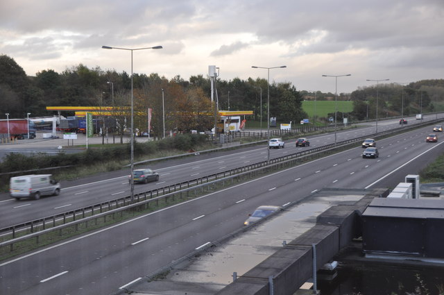 Newcastle-under-Lyme District : The M6... © Lewis Clarke :: Geograph ...