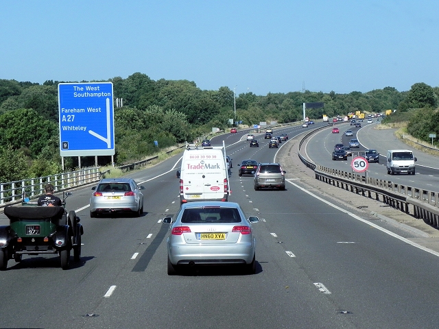 M27, Exit at Park Gate Junction