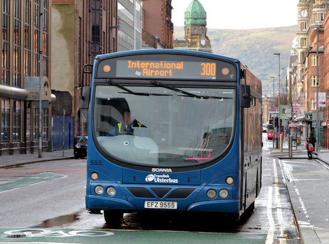 International Airport bus, Belfast - February 2014