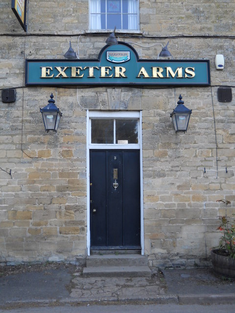 Entrance to the former Exeter Arms public house, Helpston