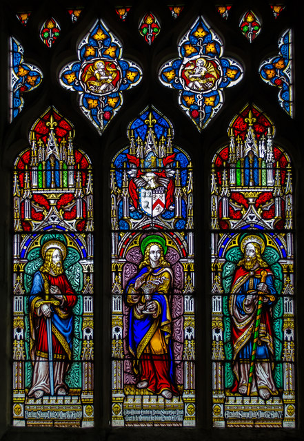 Stained glass window, St Mary's church, Westwell