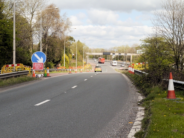 Sliproad onto the M6 at Junction 29 (Walton Summit)