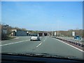 SH7878 : Approaching  the  Conwy Tunnel, East Side, A55 by David Crocker