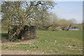 SK1131 : Pill box and River Dove, near Uttoxeter by Alan Murray-Rust