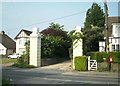 TR1063 : Old gateposts at the entrance of Court Lees Farm by Thomas Grant