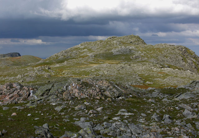 The summit of Aran Fawddwy