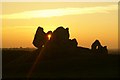 N0030 : Clonmacnoise Castle at sunset by Juergen Meuer