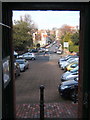 TV6099 : Looking along Moat Croft Road, Eastbourne, from Gildredge Park gateway by Andrew Hill