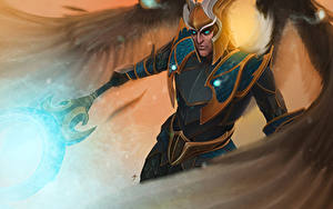 Fondos de escritorio DOTA 2 Skywrath Mage Guerrero Seres sobrenaturais Bastón Juegos Fantasía