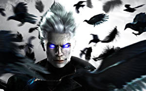 Sfondi desktop Devil May Cry Corvi Colpo d'occhio Vergil, Capcom Videogiochi Grafica_3D