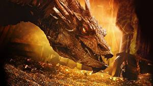 Sfondi desktop Lo Hobbit - La desolazione di Smaug Draghi Oro Film