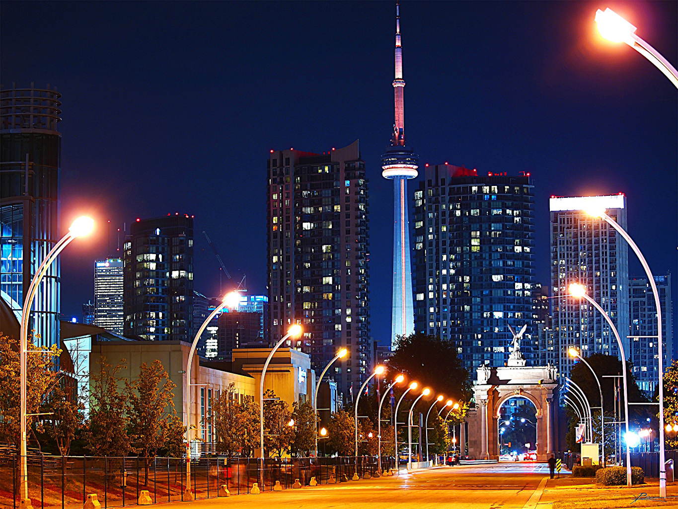 Ontario Canada City At Night