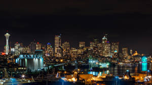 Hintergrundbilder Haus Seattle Washington Nacht