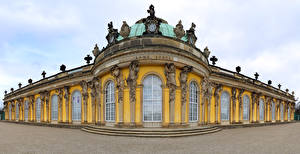 Bakgrundsbilder på skrivbordet Tyskland Potsdam Palats palace Sanssouci